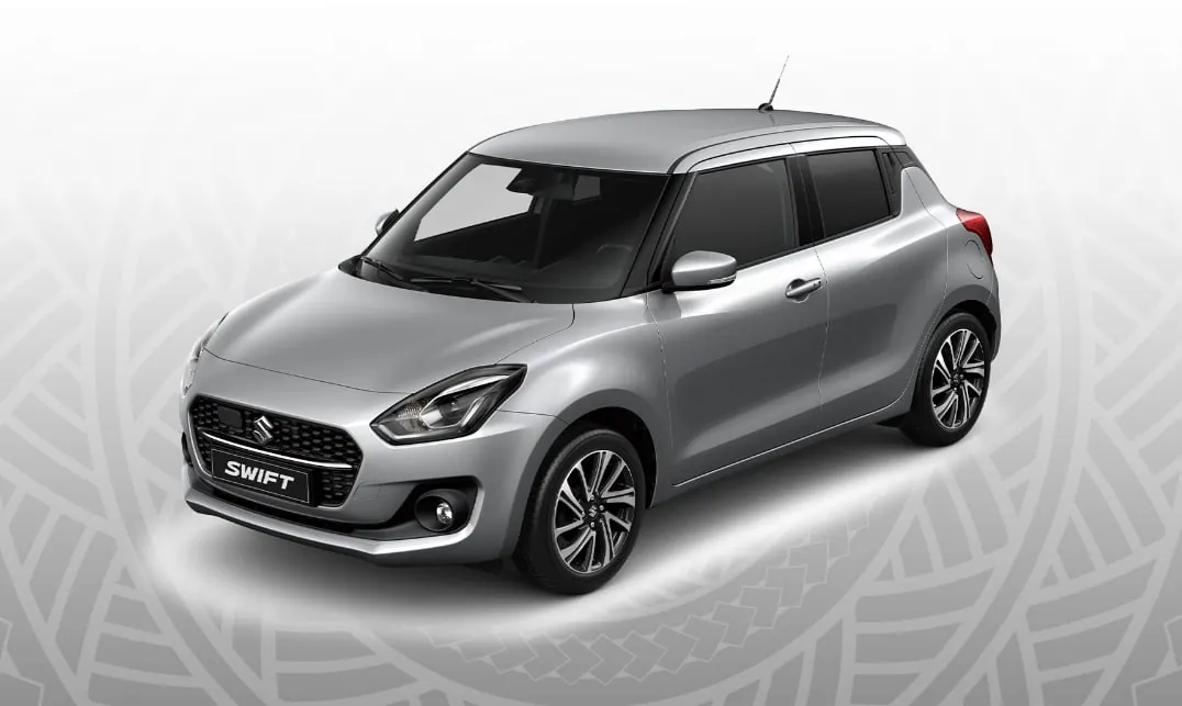 Suzuki Swift grise, petite berline de location – voir nos voitures