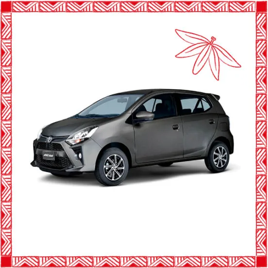 Toyota Agya gris foncé à boîte manuelle